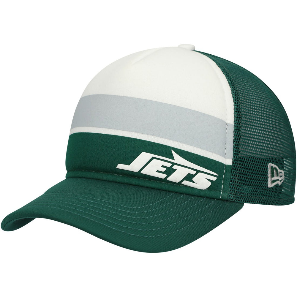 New York Jets Preschool Sport Night Color Block 9FORTY A-Frame Trucker Adjustable Hat | NFL Discount