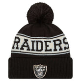 Las Vegas Raiders Youth Retro Cuffed Knit Hat with Pom | NFL Online