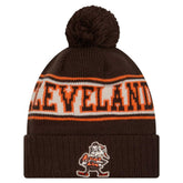 Cleveland Browns Youth Retro Cuffed Knit Hat with Pom | NFL Online