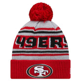 San Francisco 49ers Youth Main Cuffed Knit Hat with Pom | NFL Outlet