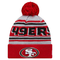 San Francisco 49ers Youth Main Cuffed Knit Hat with Pom | NFL Outlet