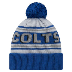 Indianapolis Colts Youth Main Cuffed Knit Hat with Pom | NFL Outlet