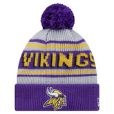 Minnesota Vikings Youth Main Cuffed Knit Hat with Pom | NFL Discount