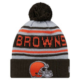 Cleveland Browns Youth Main Cuffed Knit Hat with Pom | NFL New