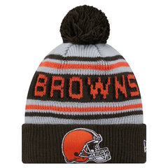 Cleveland Browns Youth Main Cuffed Knit Hat with Pom | NFL New