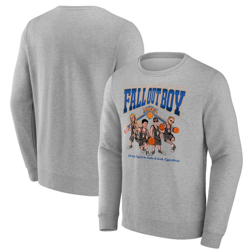 Gray Fall Out Boy x New York Knicks So Much For (2our) Dust Fleece Pullover Sweatshirt | NBA