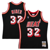 Black Harold Miner Miami Heat 1992/93 Hardwood Classics Swingman Throwback Jersey | NBA