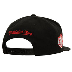 Detroit Red Wings Mitchell & Ness Retro Script Colorblock Snapback Hat - NHL Hats