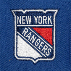 New York Rangers Mitchell & Ness Retro Script Colorblock Snapback Hat - NHL Hats