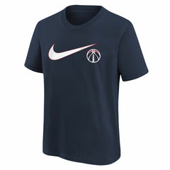Navy Washington Wizards Youth Swoosh T-Shirt | NBA