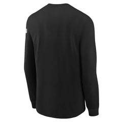 Black Brooklyn Nets Youth Swoosh Long Sleeve T-Shirt | NBA