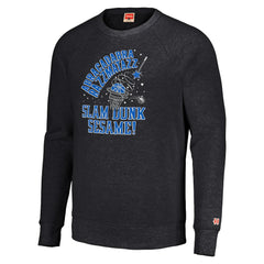 Charcoal Orlando Magic Homage Unisex Slam Dunk Sesame Tri-Blend Crew Raglan Pullover Sweatshirt | NBA