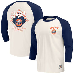 Houston Astros Darius Rucker Collection by Fanatics Cooperstown Collection Raglan 3/4-Sleeve T-Shirt - MLB T-shirts