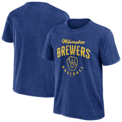 Milwaukee Brewers Darius Rucker Collection by Fanatics Cooperstown Collection Washed T-Shirt - MLB T-shirts