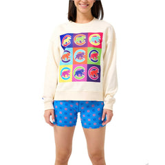 Chicago Cubs Terez Women's Classic Oversized Pullover Sweatshirt - MLB Pullover