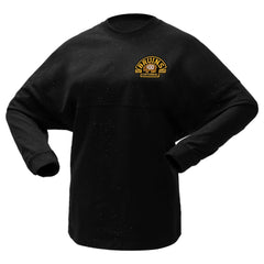 Boston Bruins Fanatics Women's 100th Anniversary Sparkle Spirit Jersey T-Shirt - NHL T-shirts
