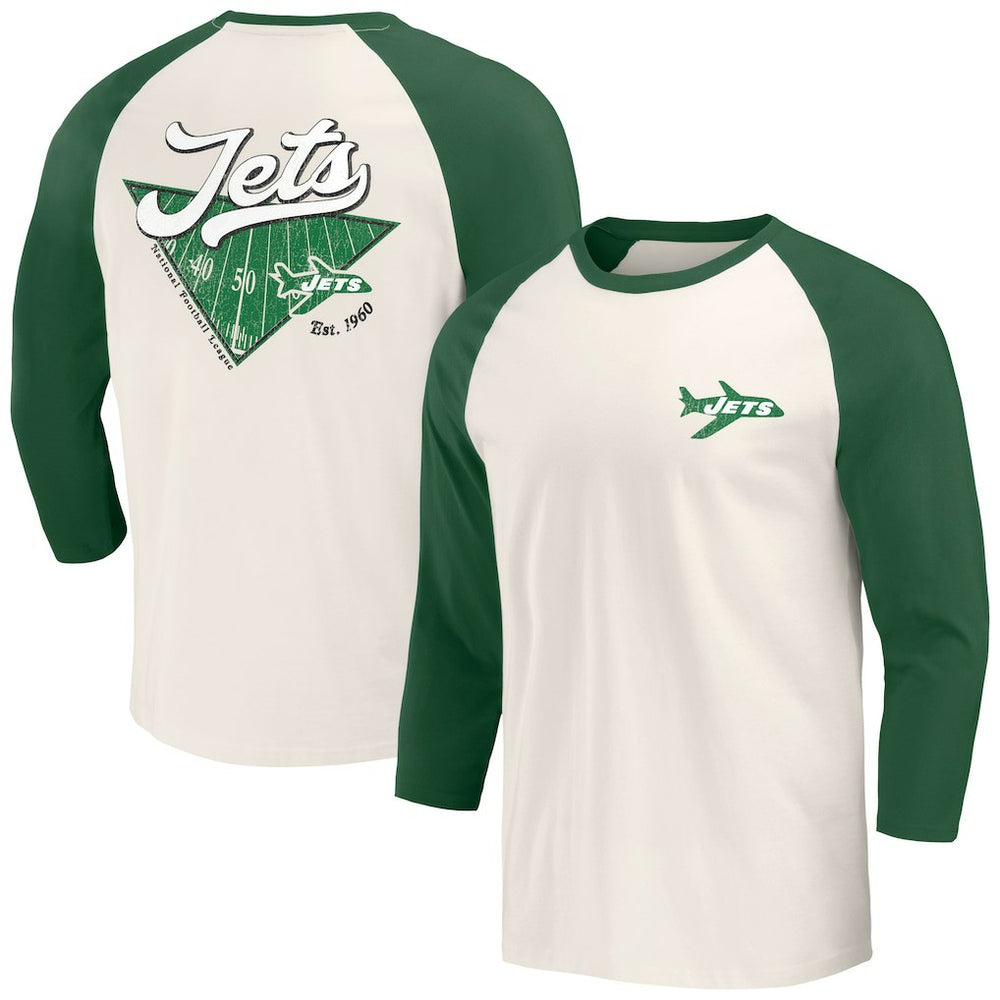 New York Jets Darius Rucker Collection Raglan 3/4 Sleeve T-Shirt | NFL US
