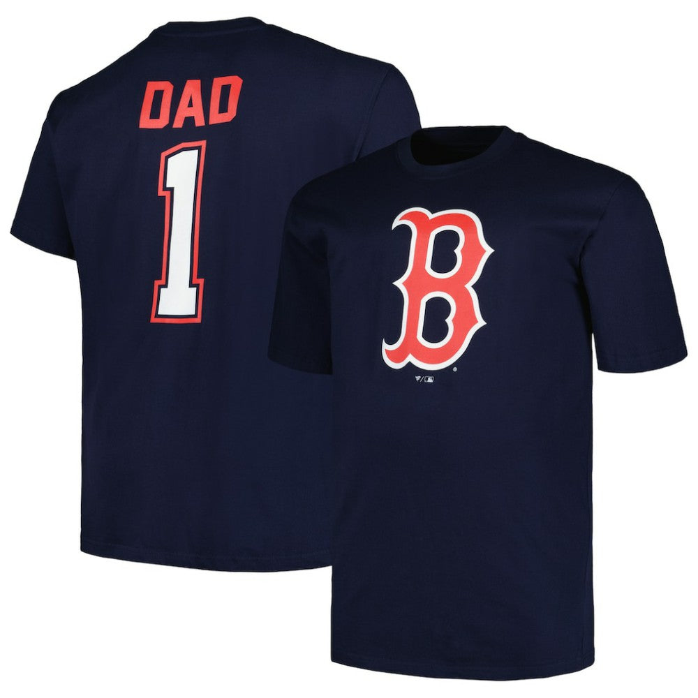Boston Red Sox Profile Big & Tall #1 Dad T-Shirt - MLB T-shirts