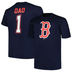 Boston Red Sox Profile Big & Tall #1 Dad T-Shirt - MLB T-shirts