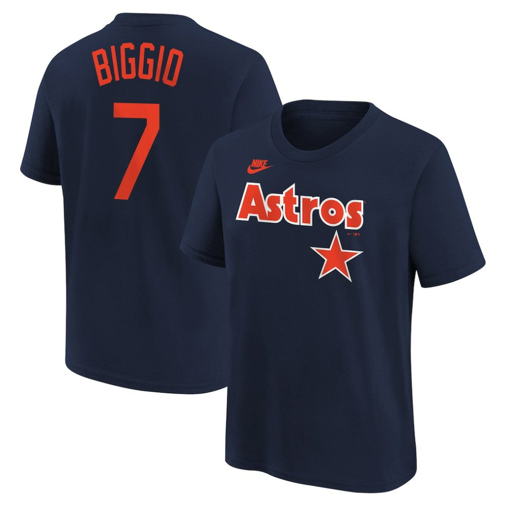 Craig Biggio Houston Astros Nike Youth Cooperstown Collection Name & Number T-Shirt - MLB T-shirts