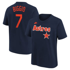 Craig Biggio Houston Astros Nike Youth Cooperstown Collection Name & Number T-Shirt - MLB T-shirts
