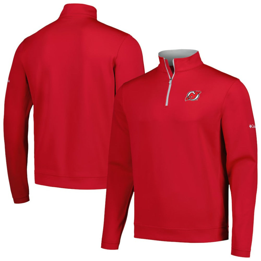 New Jersey Devils Columbia Wickham Hills Omni-Wick Quarter-Zip Jacket - NHL Jerseys