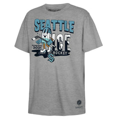 Seattle Kraken Mitchell & Ness Youth Ice Hockey T-Shirt - NHL T-shirts