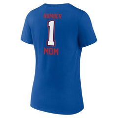 Buffalo Bills Women's Plus Size Mother's Day #1 Mom V-Neck T-Shirt | NFL Outlet