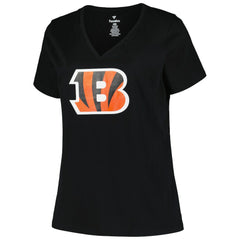 Cincinnati Bengals Women's Plus Size Mother's Day #1 Mom V-Neck T-Shirt | NFL New
