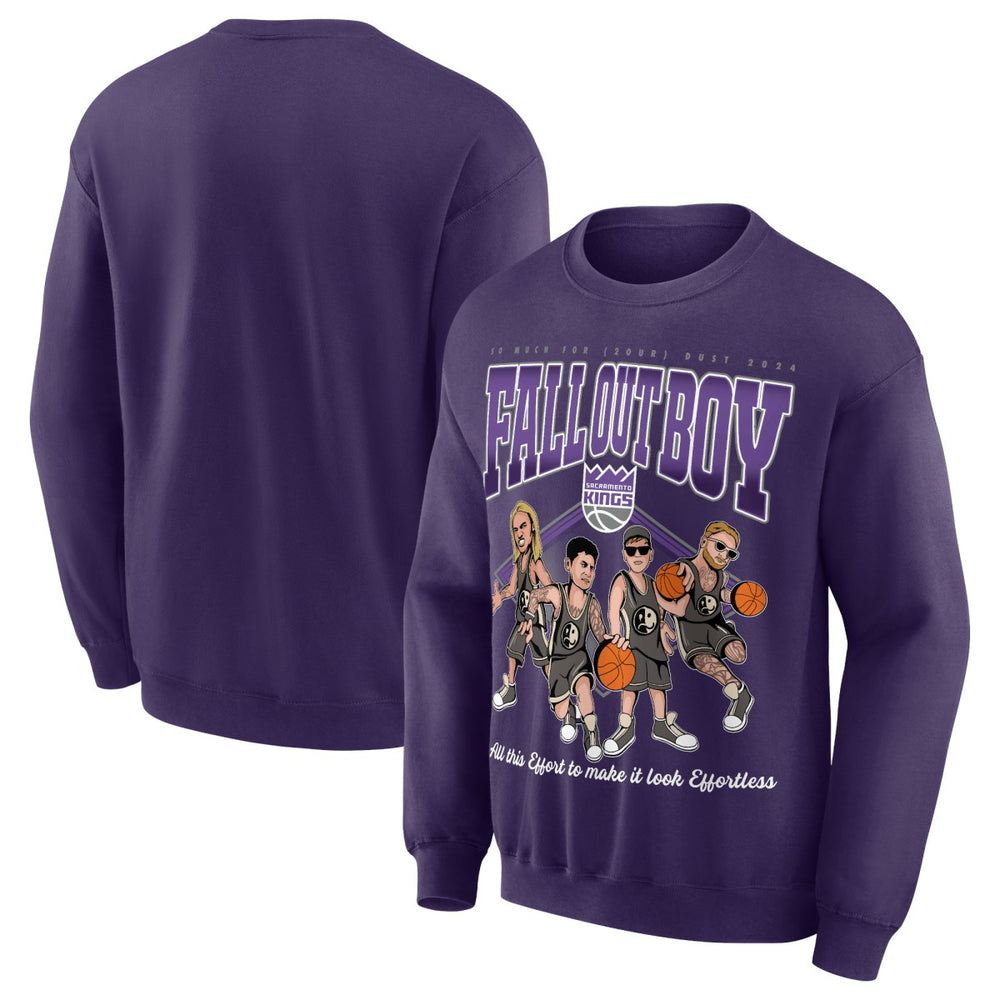 Purple Fall Out Boy x Sacramento Kings Unisex So Much For (2our) Dust Pullover Sweatshirt | NBA