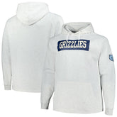 Ash Memphis Grizzlies Big & Tall Raglan Tri-Blend Pullover Hoodie | NBA