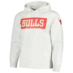 Ash Chicago Bulls Softhand Raglan Tri-Blend Pullover Hoodie | NBA