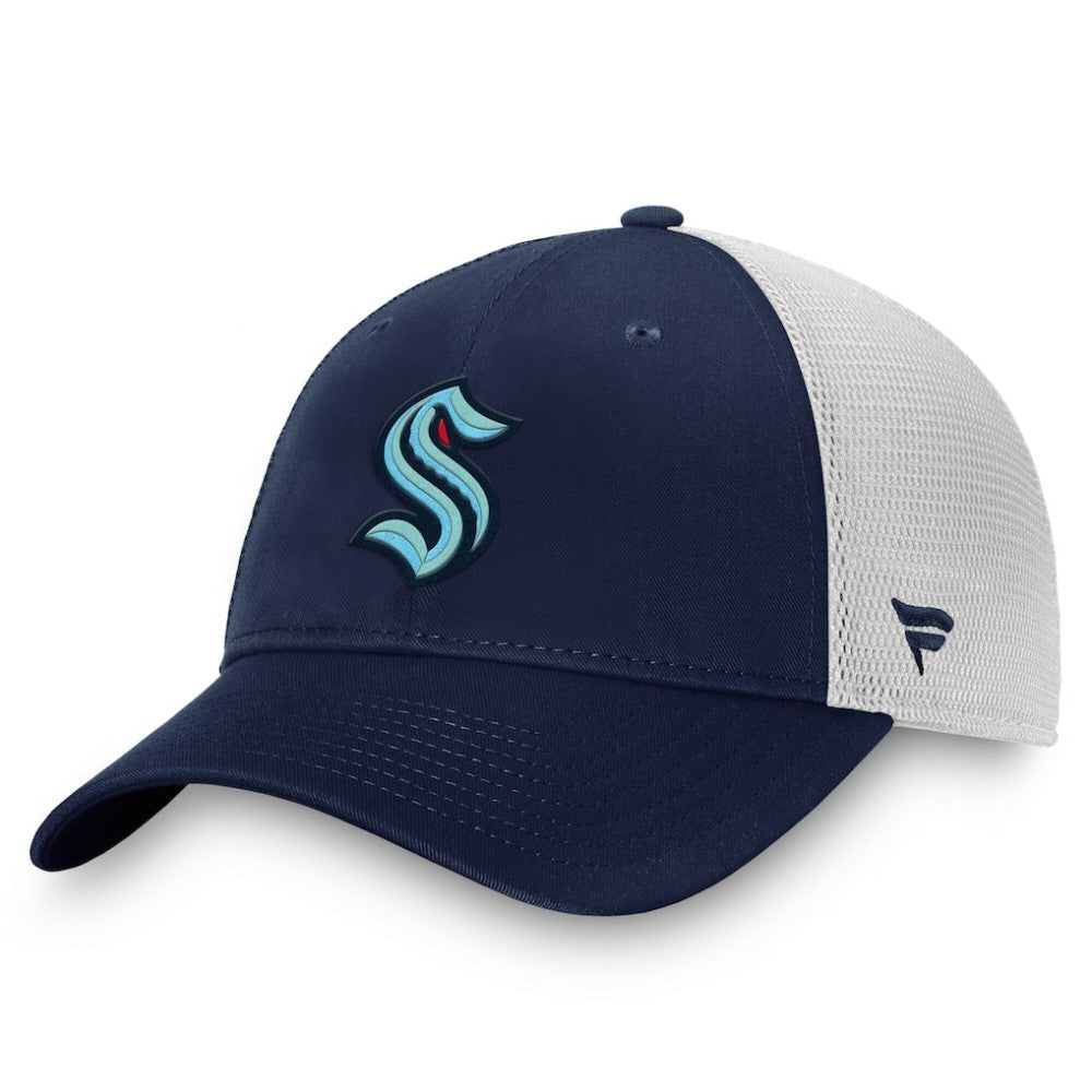 Seattle Kraken Fanatics Core Primary Logo Trucker Adjustable Hat - NHL Hats