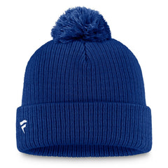 Edmonton Oilers Fanatics Primary Logo Cuffed Knit Hat with Pom - NHL Hats