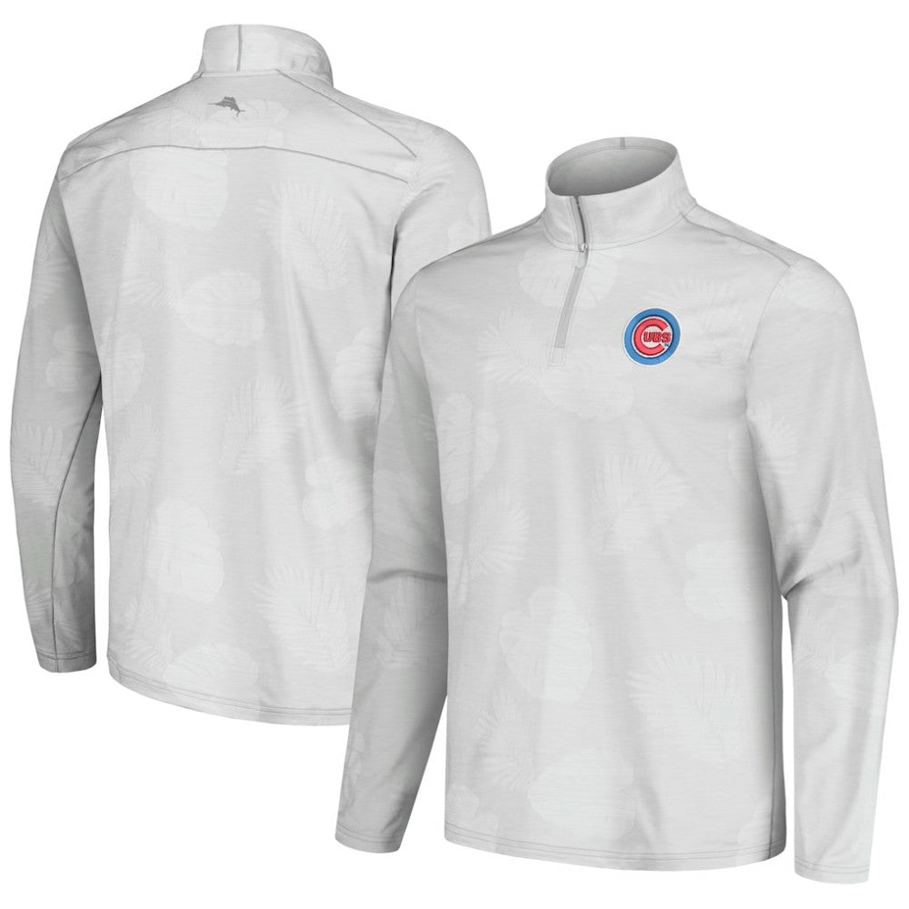 Chicago Cubs Tommy Bahama Delray Frond IslandZone Half-Zip Jacket - MLB Jackets