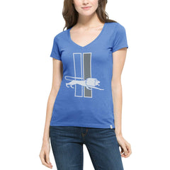 Detroit Lions '47 Women's Crosstown Flanker V-Neck T-Shirt | NFL New