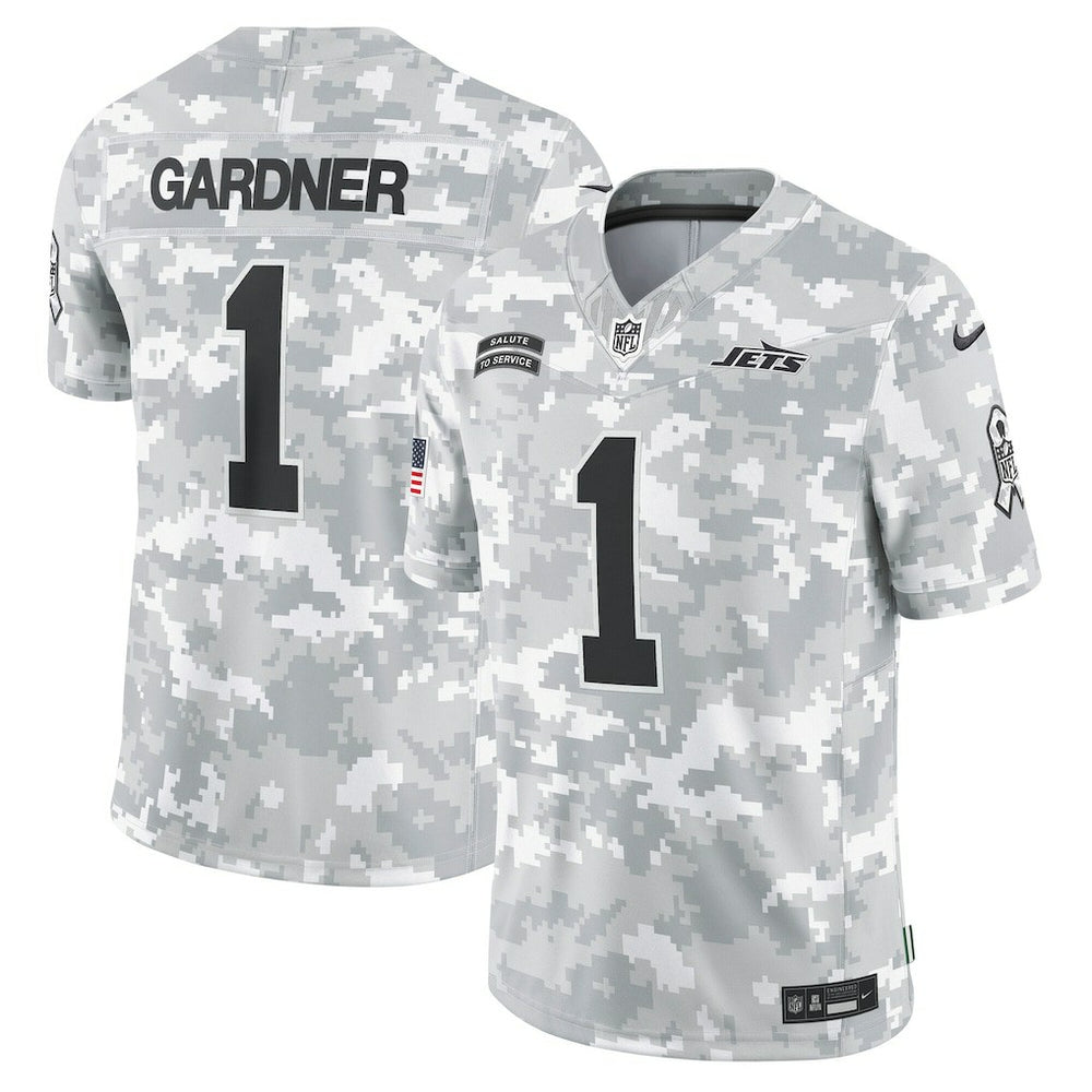 New York Jets Sauce Gardner 2024 Salute to Service Limited Jersey | NFL Discount