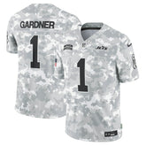 New York Jets Sauce Gardner 2024 Salute to Service Limited Jersey | NFL Discount