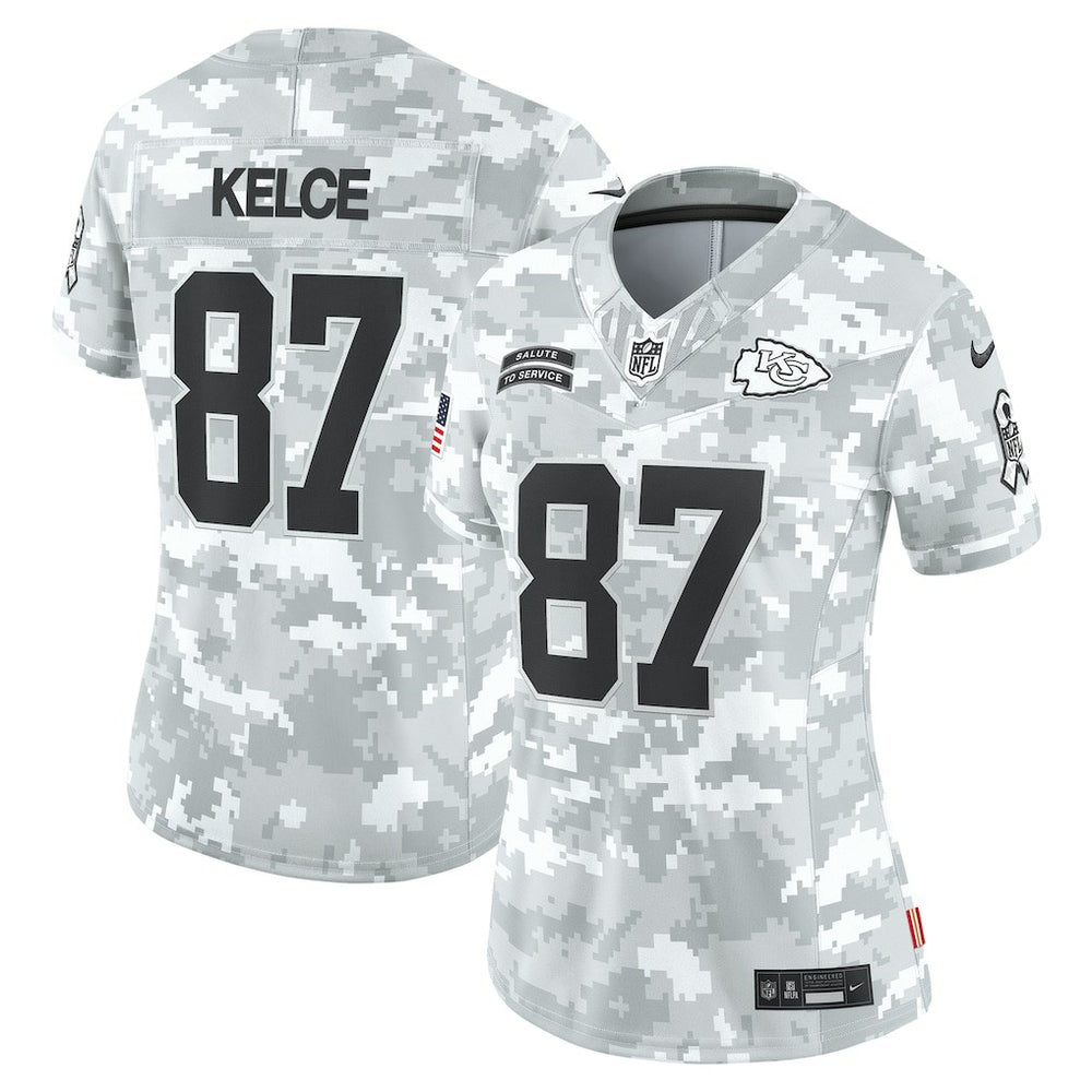 Kansas City Chiefs Travis Kelce Women's 2024 Salute to Service Limited Jersey | NFL US