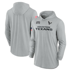 Houston Texans 2024 Salute to Service Lightweight Dri-FIT Long Sleeve Hoodie T-Shirt | NFL Sale