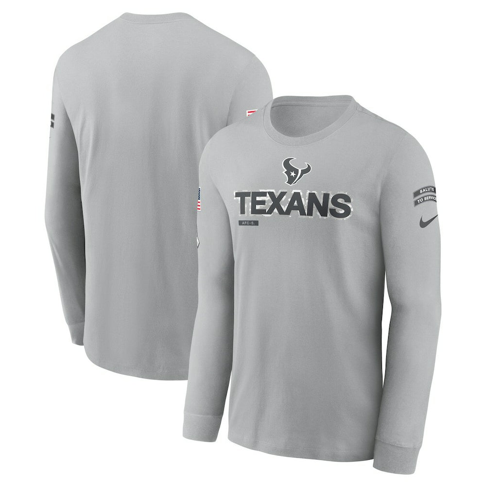 Houston Texans 2024 Salute To Service Long Sleeve T-Shirt | NFL Discount