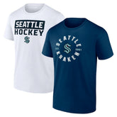 Seattle Kraken Fanatics Big & Tall 2-Pack T-Shirt Set - NHL T-shirts