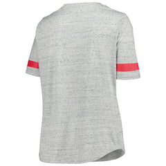 New Jersey Devils Fanatics Women's Plus Size Lace-Up T-Shirt - NHL T-shirts