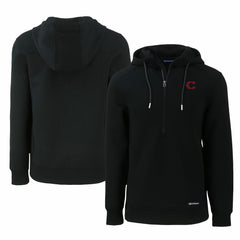 Cincinnati Reds Cutter & Buck City Connect Roam Eco Recycled Half-Zip Pullover Hoodie - MLB Hoodies