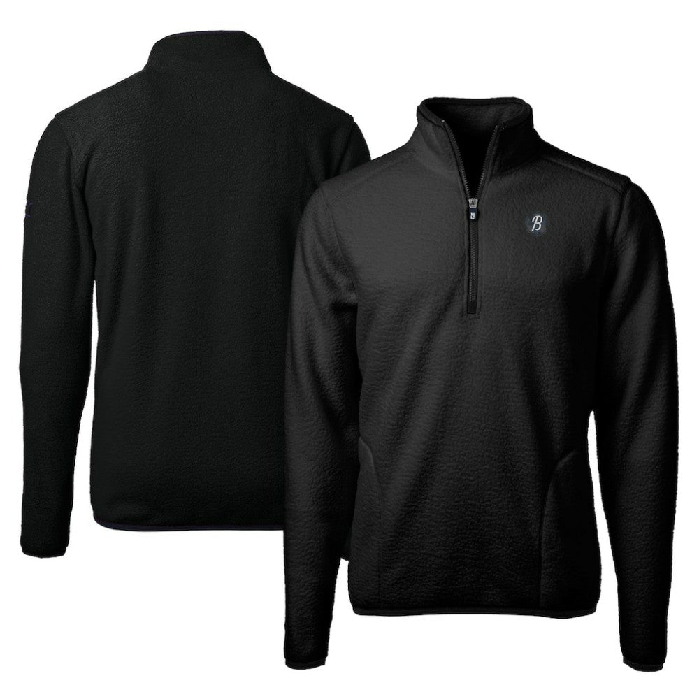 Baltimore Orioles Cutter & Buck City Connect Cascade Eco Sherpa Fleece Quarter-Zip Pullover Jacket - MLB Jackets