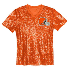 Cleveland Browns Myles Garrett Girls Youth Sequin V-Neck Fashion Jersey | NFL US
