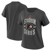 Philadelphia Flyers WEAR by Erin Andrews Women's 2024 NHL Stadium Series Boyfriend T-Shirt - NHL T-shirts