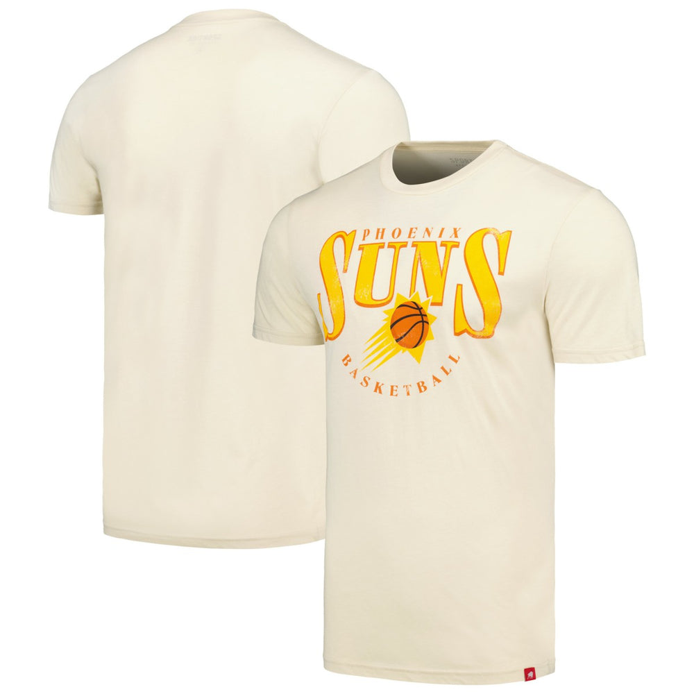 Cream Phoenix Suns Sportiqe Unisex Sunburst Tri-Blend Comfy T-Shirt | NBA