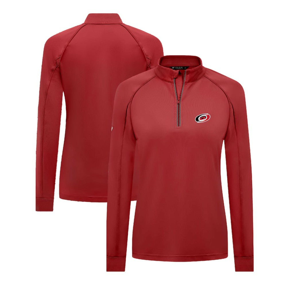 Carolina Hurricanes Levelwear Women's Kinetic Insignia Core Quarter-Zip Pullover Top - NHL Pullover