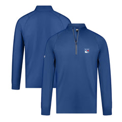 New York Rangers Levelwear Theory Insignia Core Quarter-Zip Pullover Top - NHL Pullover